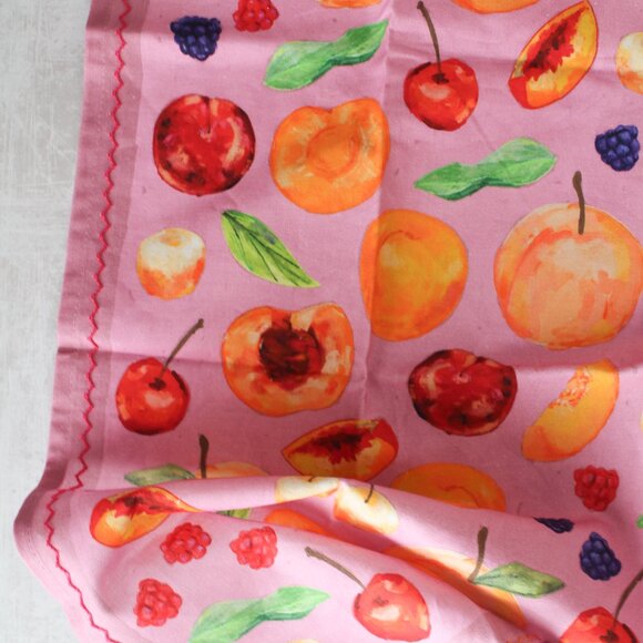Anthropologie Stone Fruit Dish Towel - NEW NWT  - SOLD OUT - Picture 5 of 6